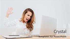  Presentation with farm to table - Cool new slide set with pretty females - angry businesswoman sitting backdrop and a lemonade colored foreground