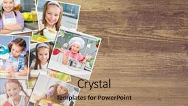  Presentation with wooden board for oktoberfest - Cool new presentation design with pretty girl eat breakfast varied backdrop and a coral colored foreground