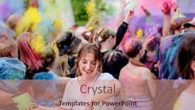  Presentation with pretty girl - Slide set consisting of pretty-girl-in-indian-traditional background and a coral colored foreground