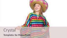  Presentation with mexican - Presentation consisting of pretty-girl-in-mexican-poncho background and a lemonade colored foreground