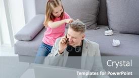  Presentation with covid - Cool new presentation with pretty-girl-making-hairstyle backdrop and a gray colored foreground