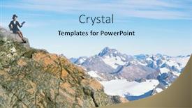  Presentation with pretty girl - Beautiful slide set featuring pretty-girl-wearing-retro-hat backdrop and a light blue colored foreground