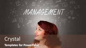  Presentation with task - Audience pleasing slide set consisting of pretty girl with business task schedule concept backdrop and a tawny brown colored foreground