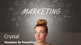  Presentation with task - Slide set having pretty girl with business task schedule concept background and a tawny brown colored foreground