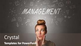  Presentation with task - Audience pleasing theme consisting of pretty girl with business task schedule concept backdrop and a tawny brown colored foreground