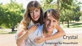  Presentation with giving - Beautiful PPT layouts featuring pretty girlfriend a piggy back backdrop and a lemonade colored foreground