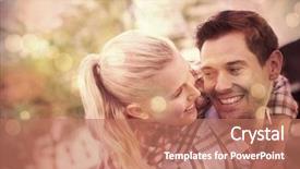  Presentation with giving - Slides enhanced with pretty girlfriend a piggy back background and a coral colored foreground