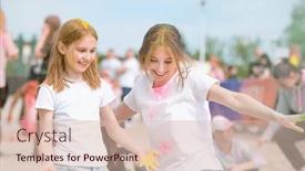  Presentation with indian traditional - PPT layouts with pretty-girls-sisters-in-indian background and a lemonade colored foreground