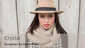  Presentation with bleached - Amazing presentation theme having pretty-hipster-looking-at-camera backdrop and a light gray colored foreground