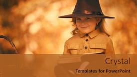  Presentation with children reading - Colorful slides enhanced with pretty-little-girl-is-reading backdrop and a red colored foreground