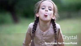  Presentation with long hair - Amazing PPT layouts having pretty-little-girl-with-long backdrop and a gray colored foreground