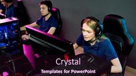  Presentation with monitor computer - Presentation design consisting of pretty-long-haired-girl background and a wine colored foreground