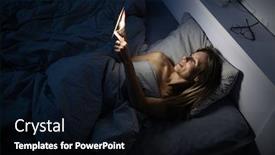  Presentation with cell - PPT layouts consisting of pretty-middle-aged-woman-using background and a black colored foreground