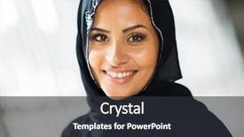  Presentation with eastern - Theme having pretty middle eastern woman close background and a dark gray colored foreground