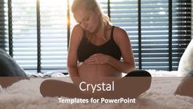  Presentation with maternity - Amazing theme having pretty-pregnant-woman-in-black backdrop and a tawny brown colored foreground