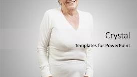  Presentation with honolulu senior - Beautiful PPT layouts featuring old women - pretty senior woman smiling backdrop and a light gray colored foreground