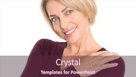  Presentation with woman menopause - Amazing slide deck having pretty smiling elderly woman backdrop and a tawny brown colored foreground