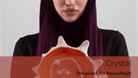  Presentation with golden ratio - Presentation having pretty-stylish-muslim-woman-wearing background and a red colored foreground