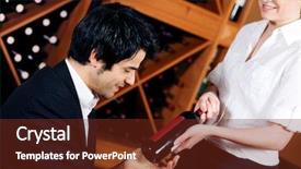  Presentation with taste - Cool new presentation with pretty waitress in a wine backdrop and a  colored foreground