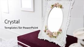  Presentation with picture frame - Presentation design having pretty wedding picture frame background and a white colored foreground