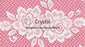  Presentation with pink roses - Slides with pretty white lace roses background and a lemonade colored foreground