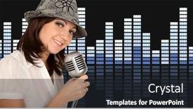  Presentation with vector - Slides with pretty-woman-in-hat background and a wine colored foreground