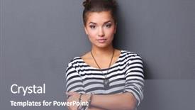  Presentation with proffessional - Cool new presentation design with pretty woman is a proffessional backdrop and a  colored foreground