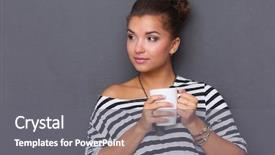  Presentation with proffessional - PPT theme consisting of pretty woman is a proffessional background and a  colored foreground