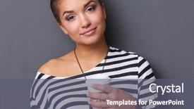  Presentation with proffessional - Presentation consisting of pretty woman is a proffessional background and a  colored foreground