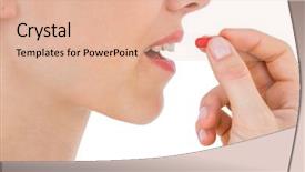  Presentation with swallow - Colorful PPT layouts enhanced with pretty woman ready to swallow backdrop and a lemonade colored foreground