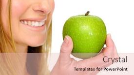  Presentation with healthy living - Beautiful presentation theme featuring fresh fruit promoting healthy living backdrop and a lemonade colored foreground