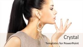  Presentation with jewelry gold - Amazing presentation having pretty woman with golden nails and beautiful gold jewelry isolated on white background backdrop and a lemonade colored foreground