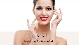  Presentation with sexy santa woman red - Slides having pretty woman with red lipstick background and a  colored foreground