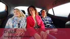  Presentation with women - Amazing slide set having pretty women travel in carat backdrop and a  colored foreground