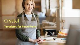  Presentation with pretty japanese - Presentation design with pretty-woodworker background and a  colored foreground