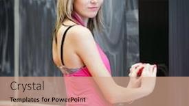  Presentation with math - Cool new slides with pretty-young-college-student-erasing backdrop and a coral colored foreground