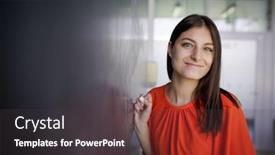  Presentation with student writing teacher - Audience pleasing PPT theme consisting of pretty-young-college-student-young backdrop and a dark gray colored foreground