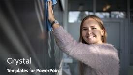  Presentation with math - Audience pleasing presentation theme consisting of a blackboard during math backdrop and a dark gray colored foreground