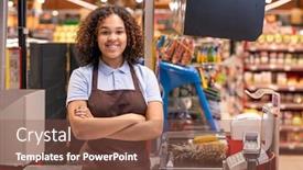  Presentation with cash - Amazing slide set having pretty-young-smiling-african-american backdrop and a tawny brown colored foreground