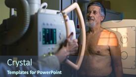  Presentation with modern color - Presentation design with pretty-young-woman-goiing-through background and a ocean colored foreground