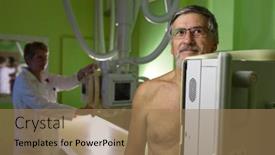  Presentation with modern color - Beautiful slide set featuring pretty-young-woman-goiing-through backdrop and a coral colored foreground