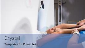  Presentation with modern color - Beautiful PPT theme featuring pretty-young-woman-going-through backdrop and a teal colored foreground