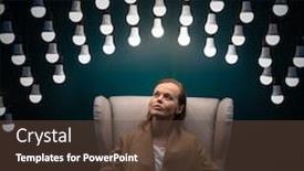  Presentation with business ventures - Beautiful PPT layouts featuring pretty-young-woman-having backdrop and a tawny brown colored foreground