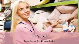  Presentation with animal behavior - Colorful slide deck enhanced with pretty young woman selecting animal backdrop and a lemonade colored foreground