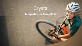  Presentation with limits - PPT theme enhanced with pretty-young-woman background and a  colored foreground