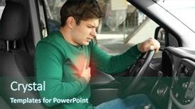  Presentation with heart attack - Audience pleasing PPT layouts consisting of preventing burn - heart attack concept man suffering backdrop and a ocean colored foreground