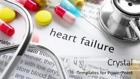  Presentation with heart failure - Audience pleasing slide set consisting of preventing burn - phrase heart failure in center backdrop and a light gray colored foreground