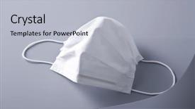  Presentation with mask - Presentation theme enhanced with preventing infection - mask background and a light gray colored foreground