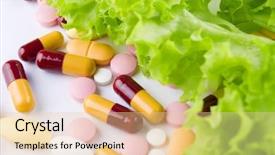  Presentation with green chemistry - Presentation design with prevention green chemistry - care your health background and a lemonade colored foreground