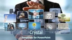  Presentation with lonely man new zealand tourists - Colorful presentation enhanced with preview digital photo new technology backdrop and a ocean colored foreground